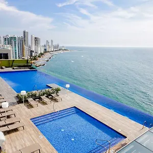 Apartment En Lujoso Edificio H2 Plaza Bocagrande, Cartagena